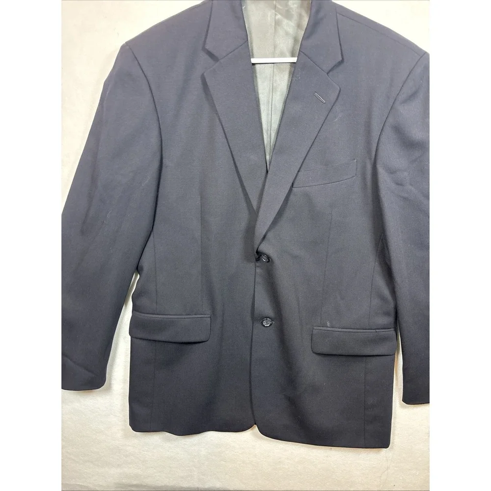 Emanuel Ungaro Suit Men 40r /34x 29.5Blue  100 Acetate Blazer Classic 2 Piece
